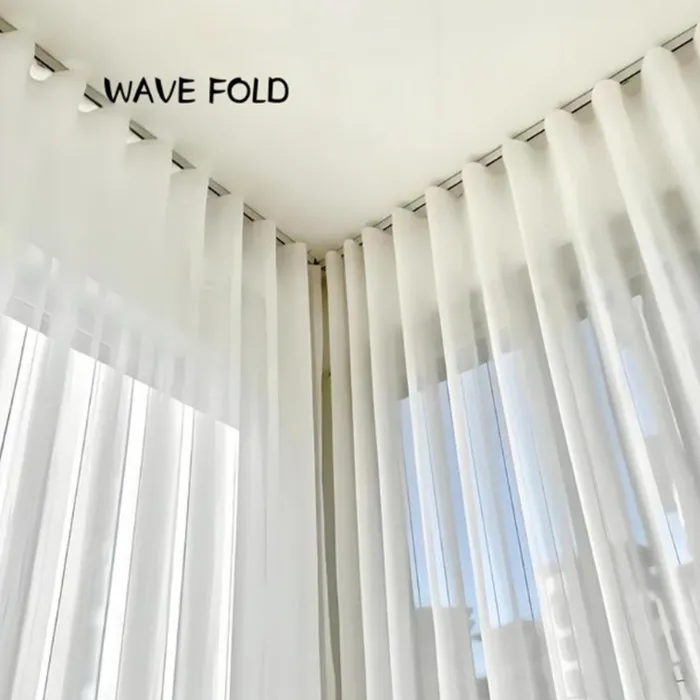Custom heading wave style sheer curtain
